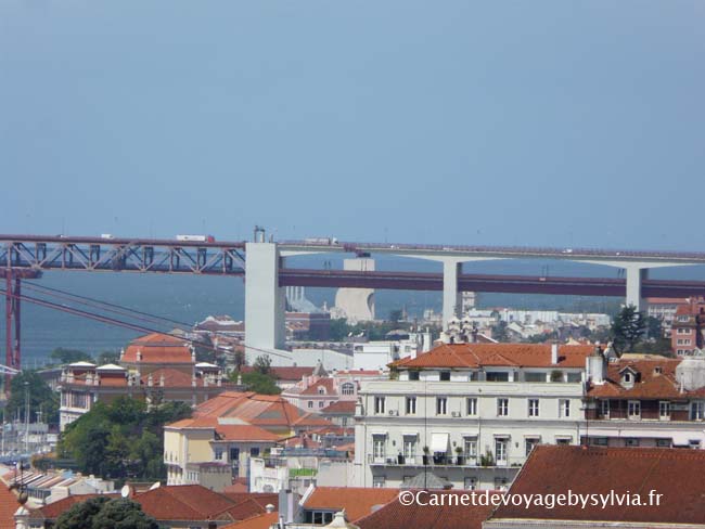 vue sur Lisbonne -depuis le castelo 