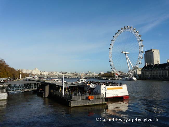 London eye également surnommé Millennium Wheel