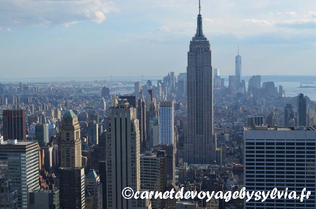 Visiter Top of the Rock - vue sur ESB - New York City 