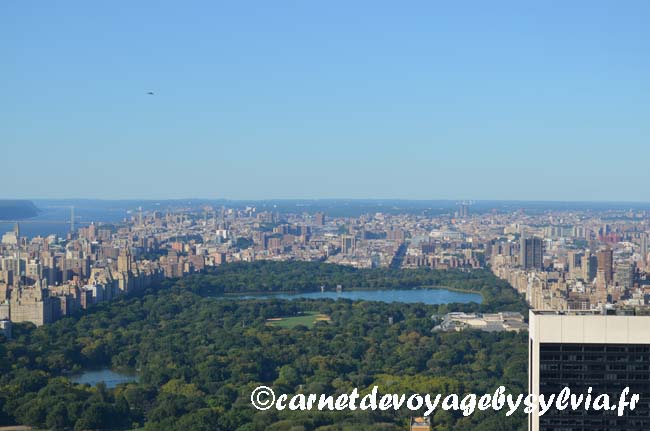 Visiter Top of the Rock - vue sur Central Park - New York City 