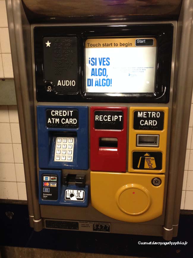 metro card distributeur