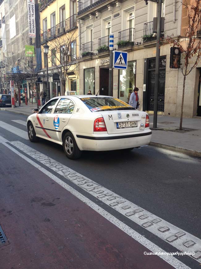 taxi blanc Madrid