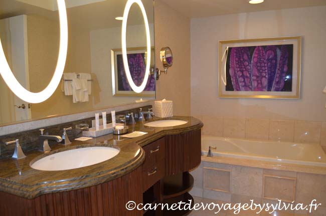Chambre de l' Hôtel Bellagio Las Vegas -salle de bain