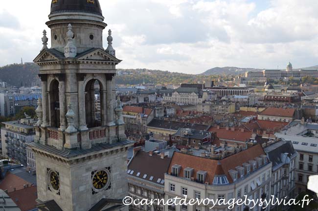 Vue sur Budapest - Basilique St Etienne - vue depuis le toit 
