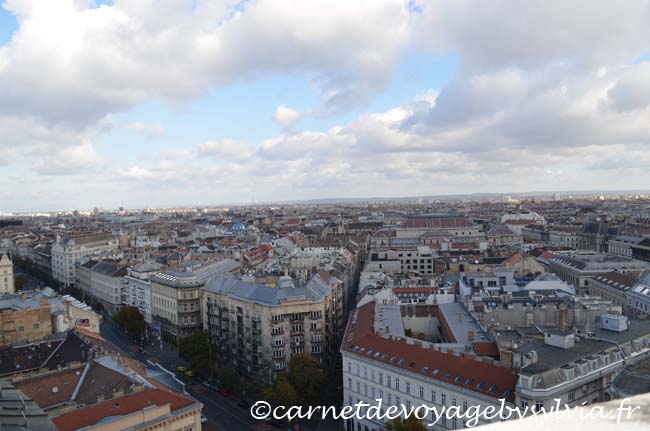 Vue sur Budapest - Basilique St Etienne - vue depuis le toit 