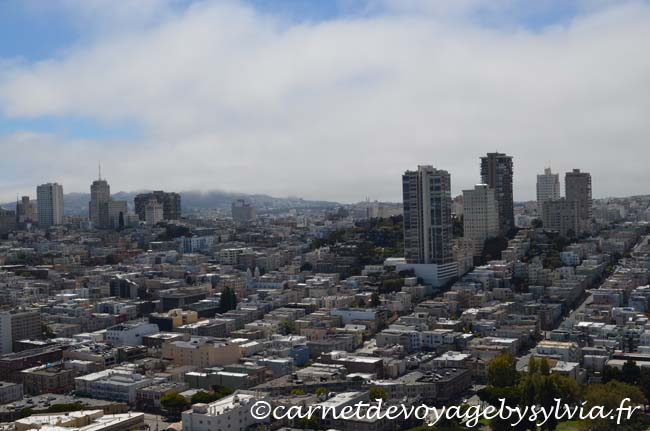 San Francisco vue depuis la Coït Tower : Financial District 