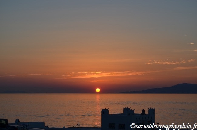 sunset à Mykonos