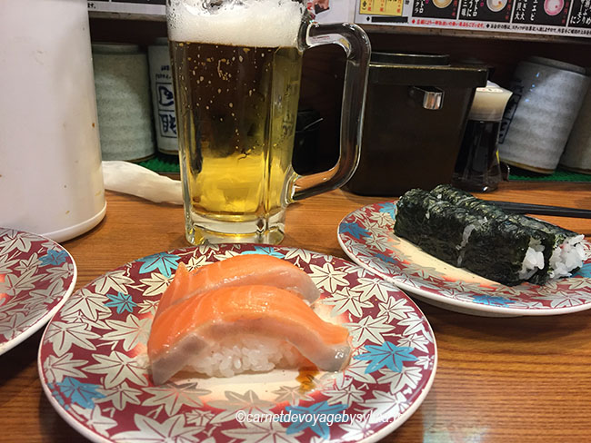Nos premiers sushis à Shinjuku