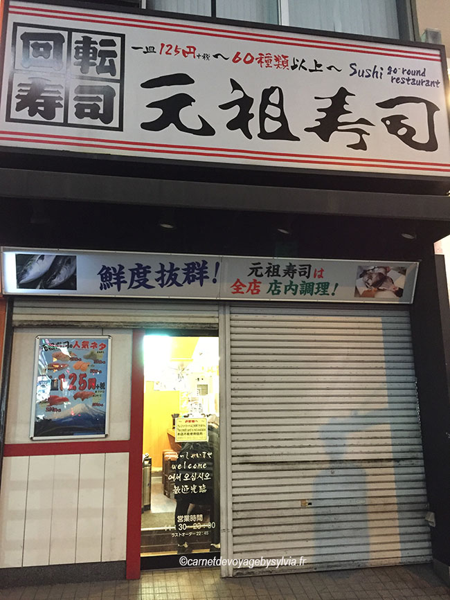 Notre premier restaurant de sushi à Shinjuku