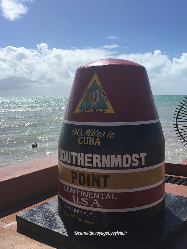 La borne Southernmost Point 