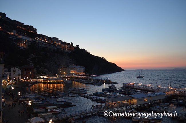 sorrento coucher de soleil